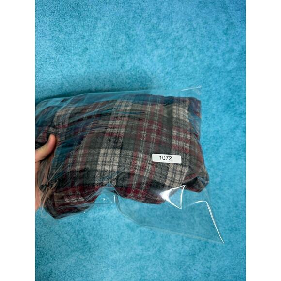 VTG Wild River Wool Shirt Men’s Plaid Gray Red Made in Korea Shacket Sz L - Picture 13 of 13